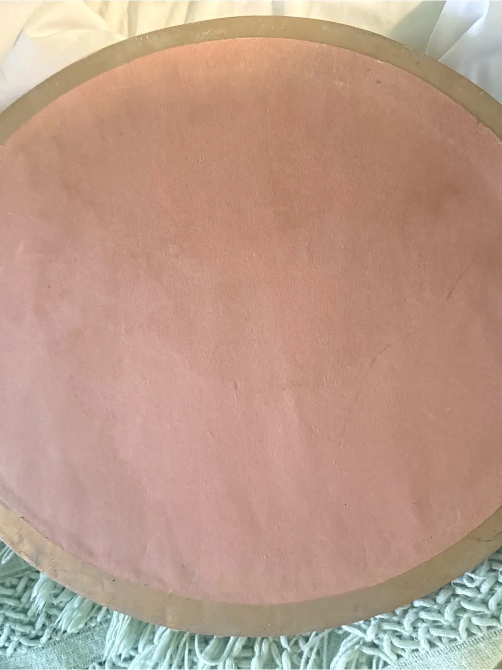 Classic Ornate Round Wall Mirror in Gold Finish
